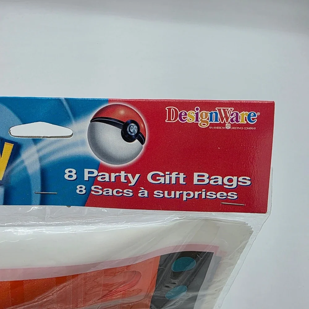 Pokemon Unisex Party Gift Bags Slowking Blastoise Vintage 2000 DesignWare 8ct OS
